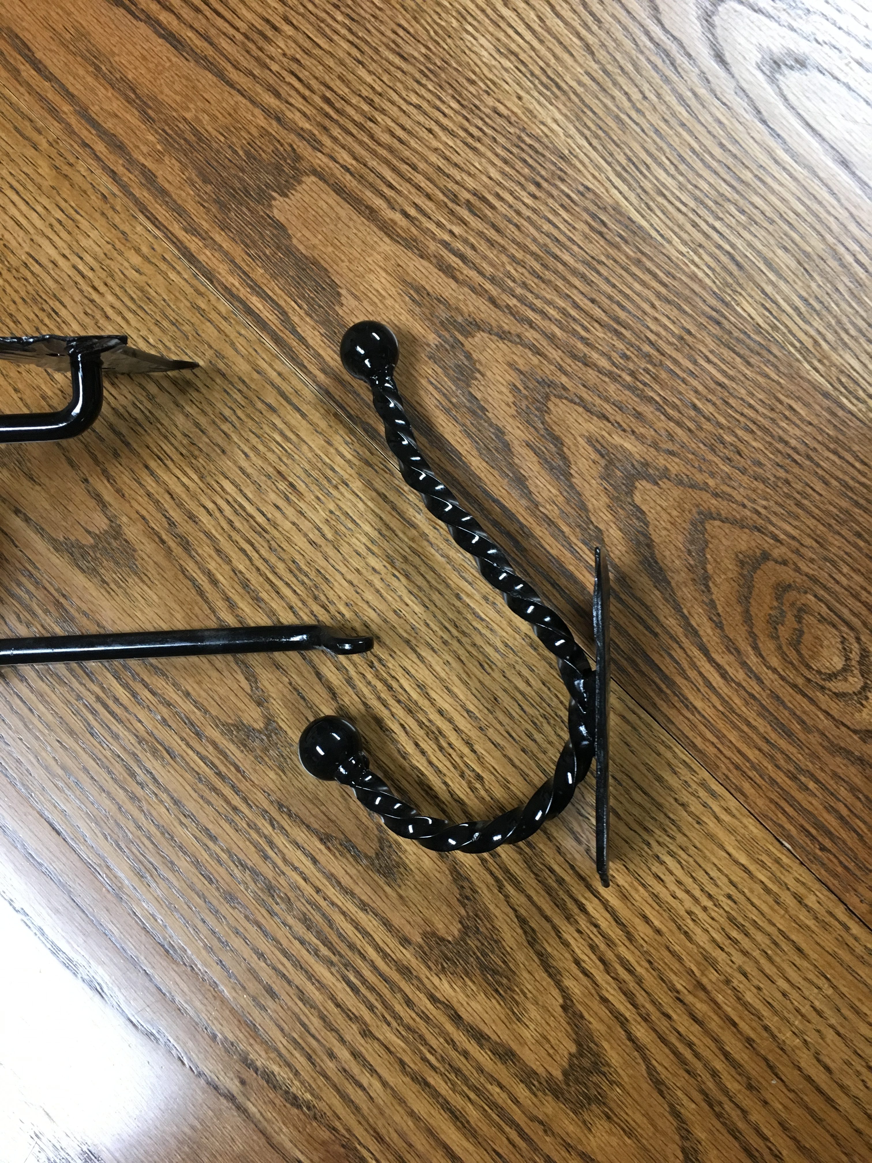 Set of bathroom hooks. TP holder and towel hook The