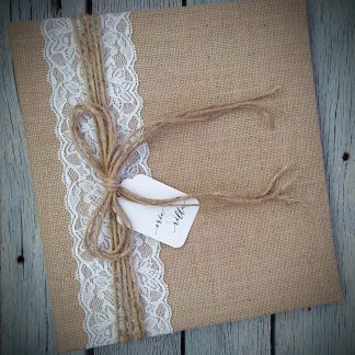 Burlap Binder With Lace And Twine Wedding Memory Book The Village Of Artisans