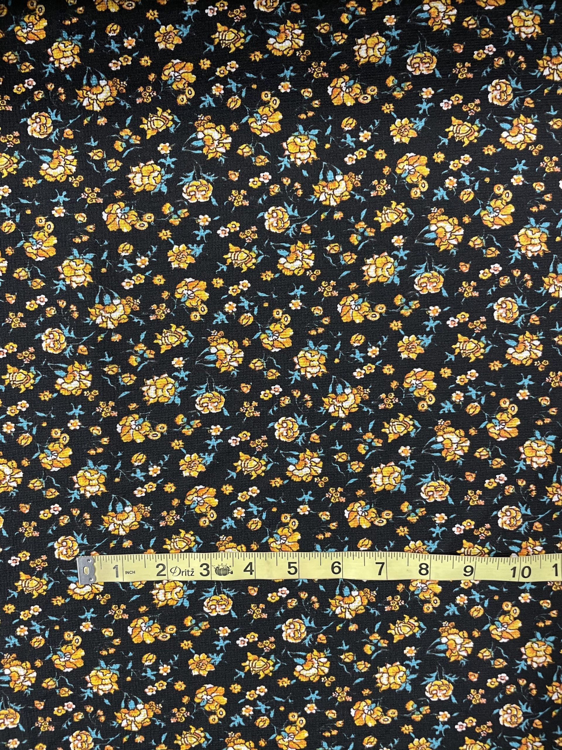 Fabric 3159 Gauze knit, black The Village of Artisans